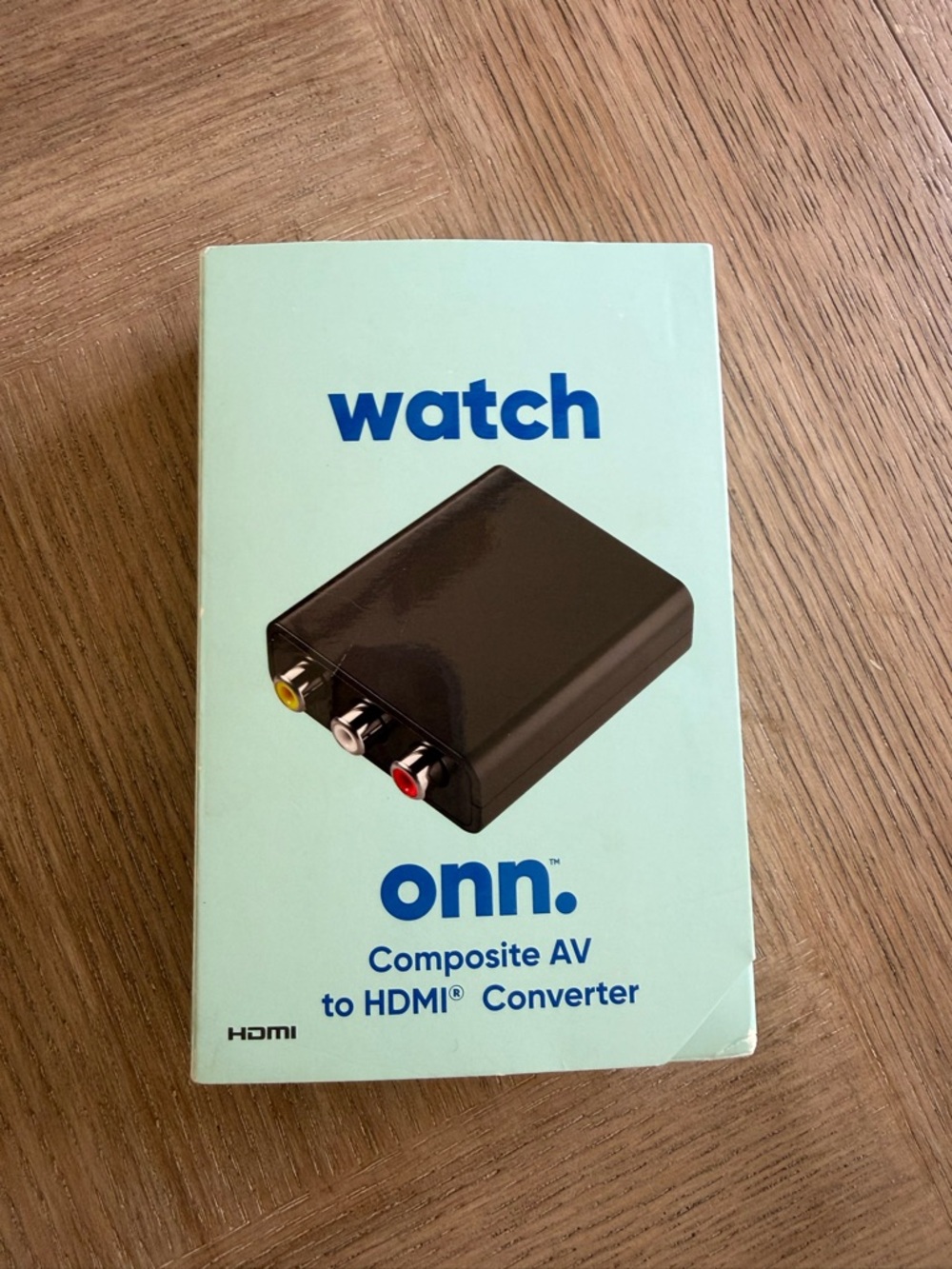 Brand new, never used, onn. Composite AV to HDMI Converter - Mint Box